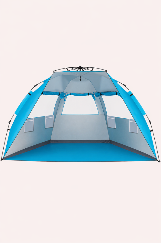 Outdoor Camping Fiberglass Pole Oxford Cloth Beach Tent