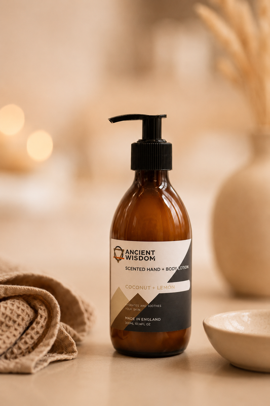 Hand en bodylotion met kokos en citroen