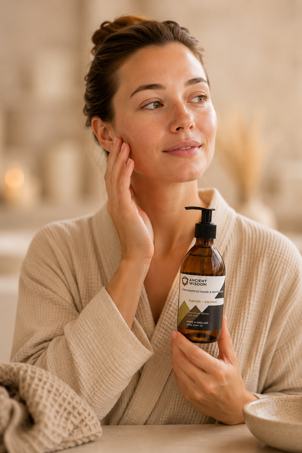 Aromatherapie hand en bodylotion met mandarijn en gember