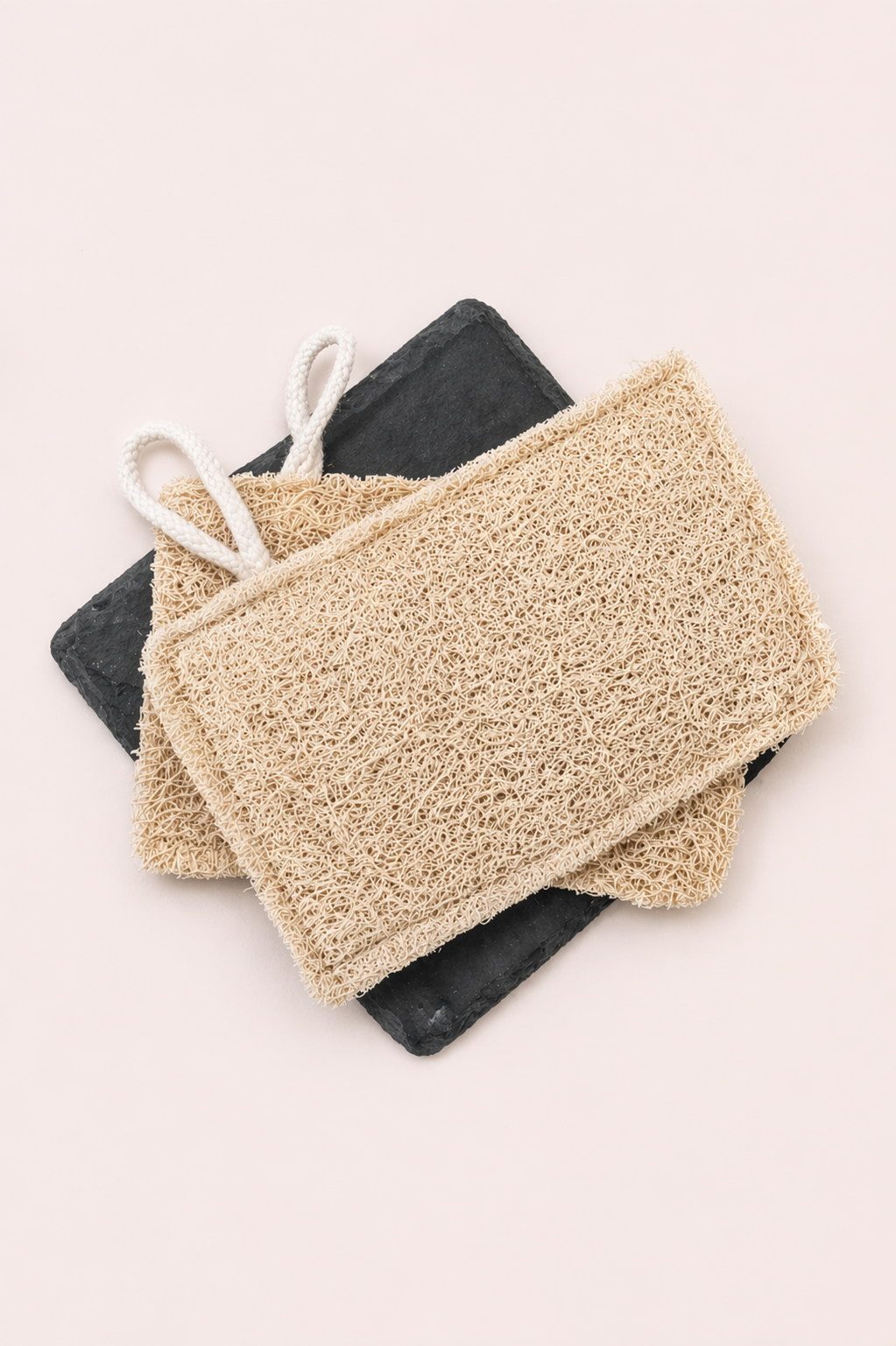 Loofah schuursponsjes set van 2