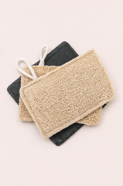Loofah schuursponsjes set van 2