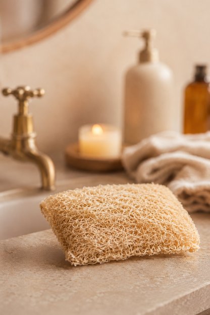 Loofah schuursponsjes set van 2