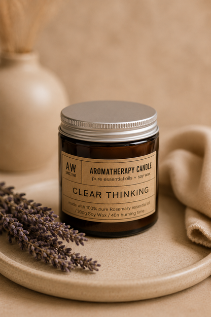Aromatherapie sojawaskaars heldere geest