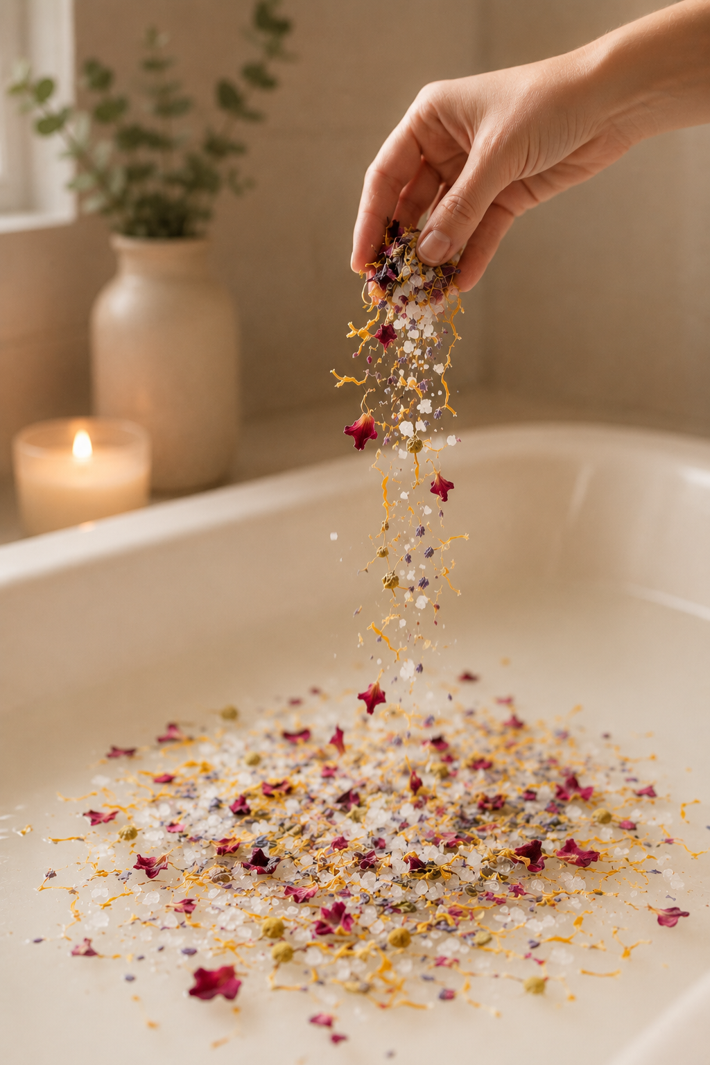 Bloemen badzout naturel
