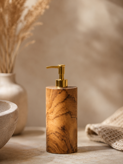 Zeepdispenser naturel teakhout