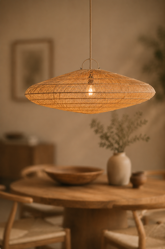 Macaron hanglamp naturel rotan