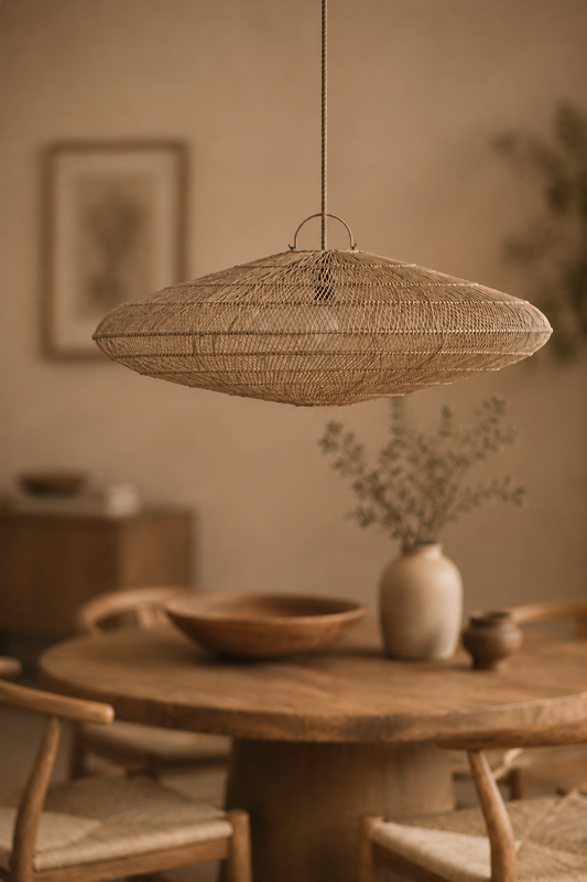 Macaron hanglamp naturel rotan