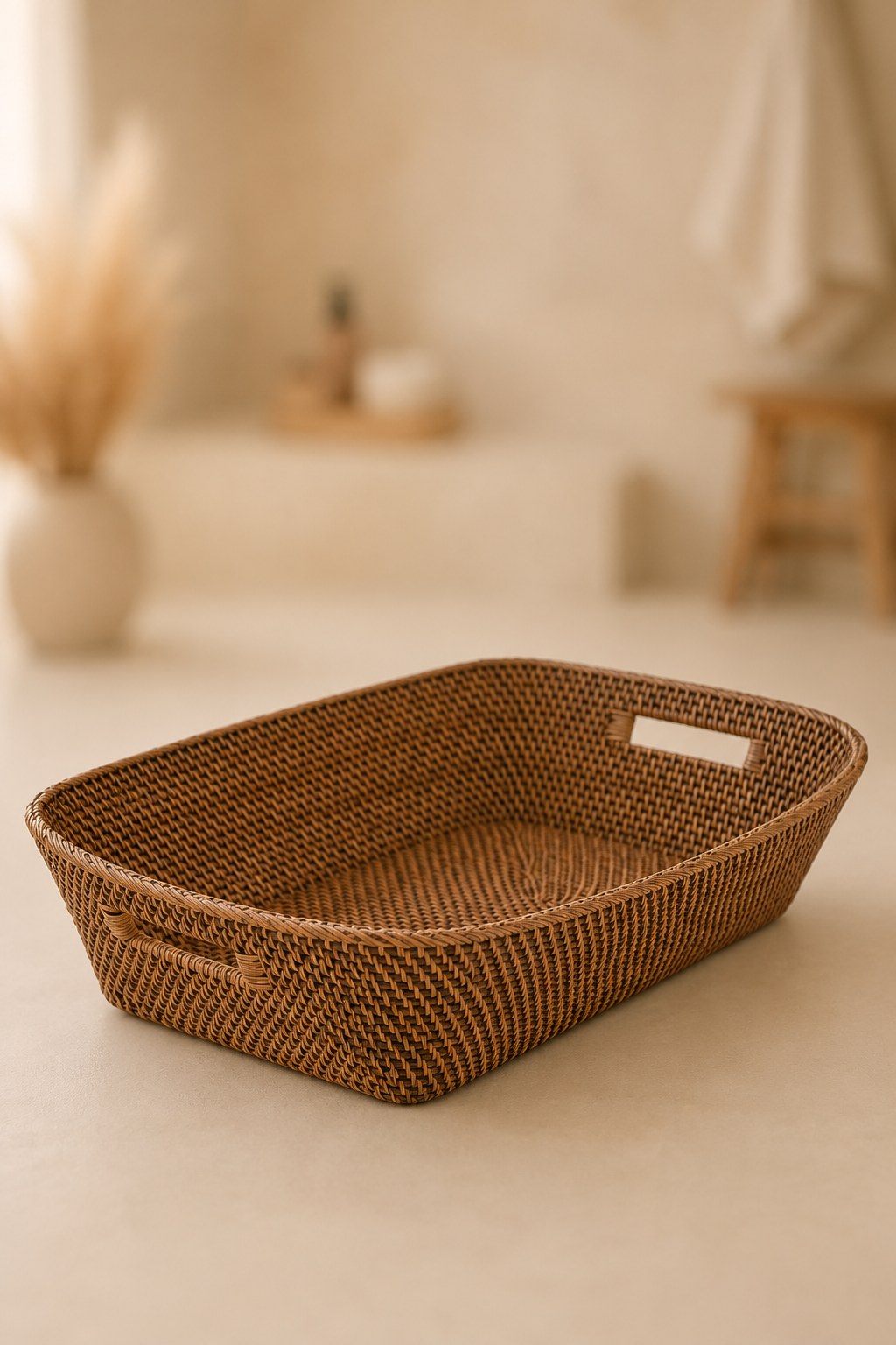 Rotan wasmand naturel bruin