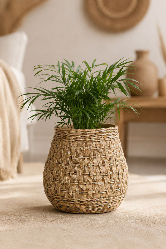 Plantenbak beton met knooppatroon