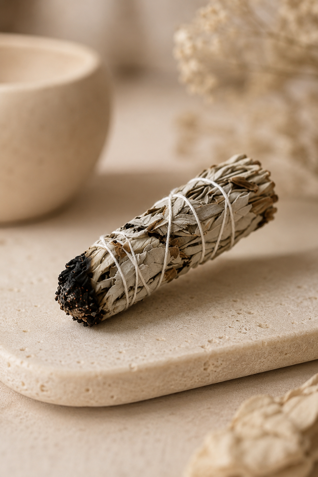 Smudge stick witte salie en yerba santa 10 cm