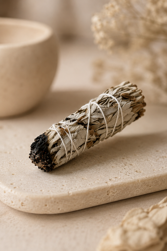 Smudge stick witte salie en yerba santa 10 cm