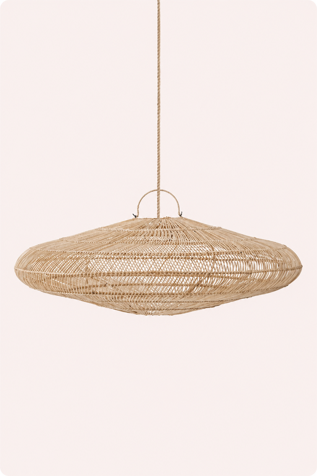 Macaron hanglamp naturel rotan