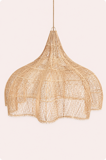 Rotan hanglamp naturel handgeweven