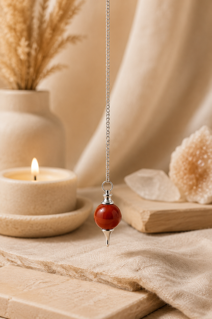 Sphere Pendulums - Red Jasper