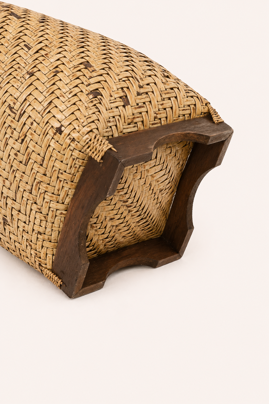 Rotan opbergmand naturel bruin met patroon