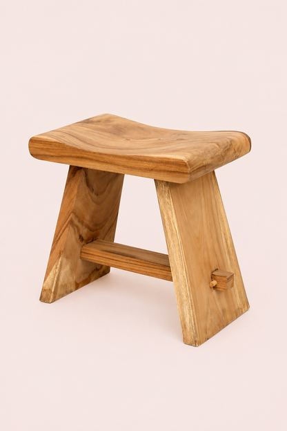 Massief suarhout kruk naturel