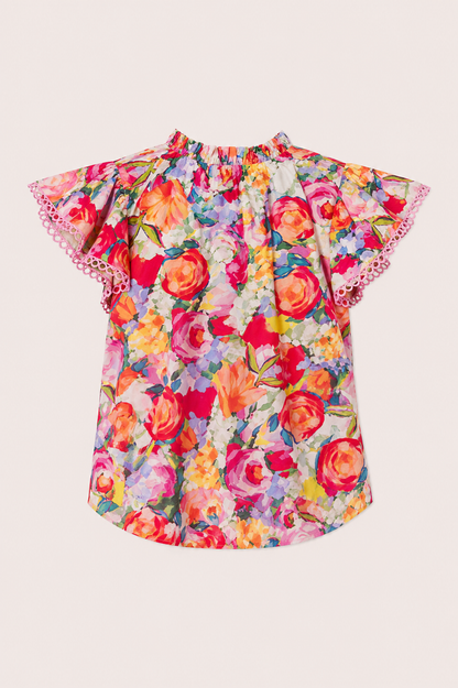 Blouse met bloemenprint