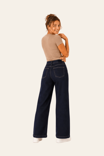 Damesjeans in ballonmodel met hoge taille