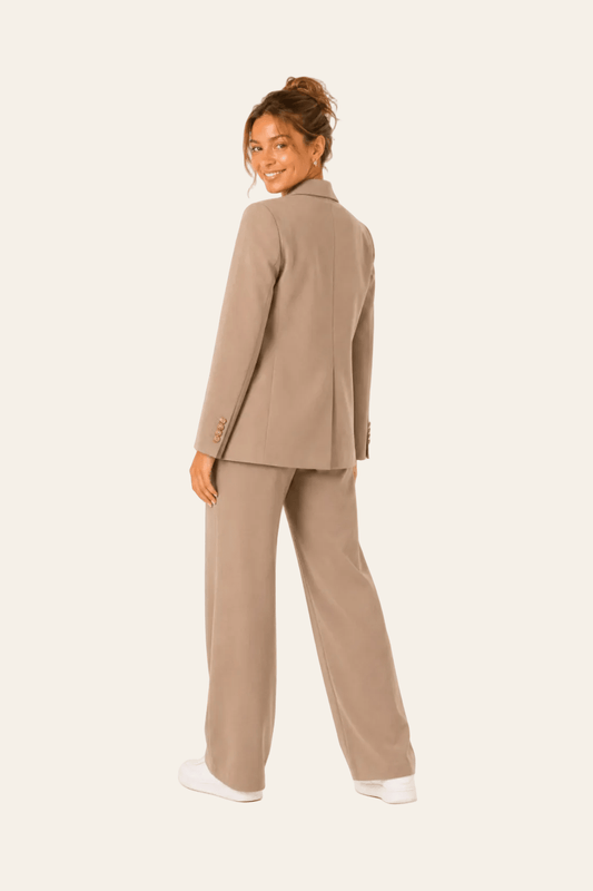 Damespak met blazer en rechte broek