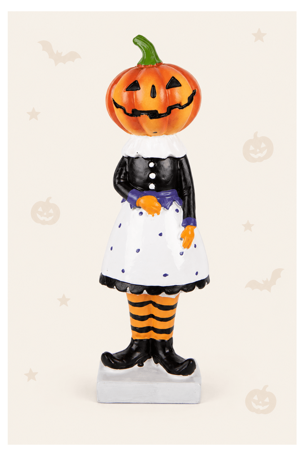 Decoratief vrouwenfiguur met pompoenhoofd voor halloween