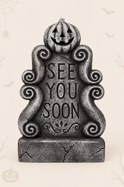 Decoratieve grafsteen voor halloween groot formaat