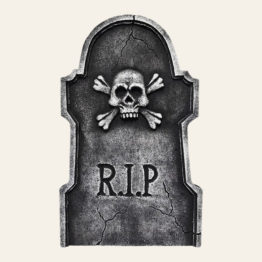 Decoratieve grafzerk met R.I.P. opschrift voor halloween