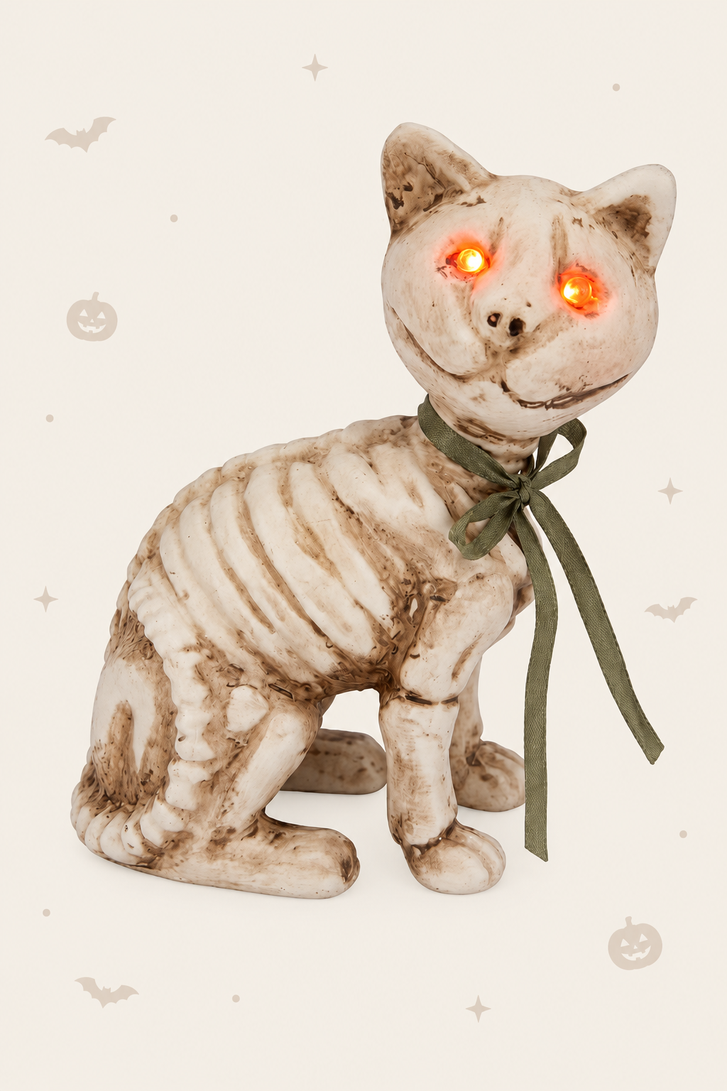 Decoratieve skelet kat voor halloween