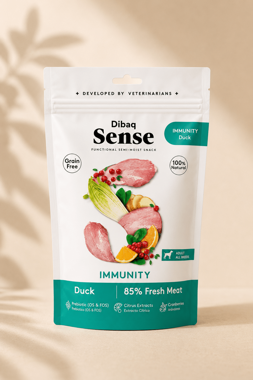 Dibaq Sense immuniteit eend hondensnack 100g