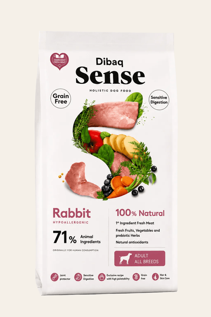 Dibaq Sense konijn en kalkoen hondenvoer 2kg