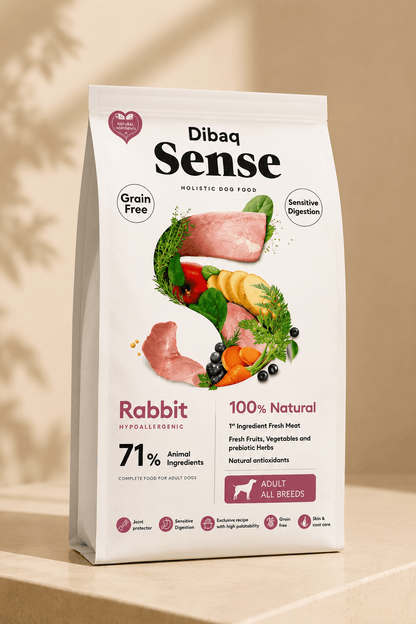 Dibaq Sense konijn en kalkoen hondenvoer 2kg