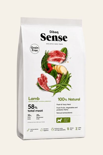 Dibaq Sense mini lam graanvrij hondenvoer 2kg