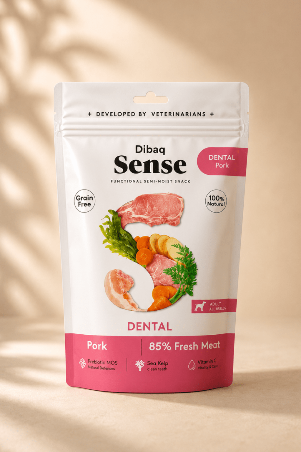 Dibaq Sense tandverzorging varken hondensnack 100g