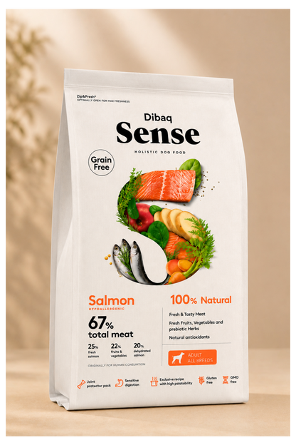 Dibaq Sense zalm en haring graanvrij hondenvoer 2 kg
