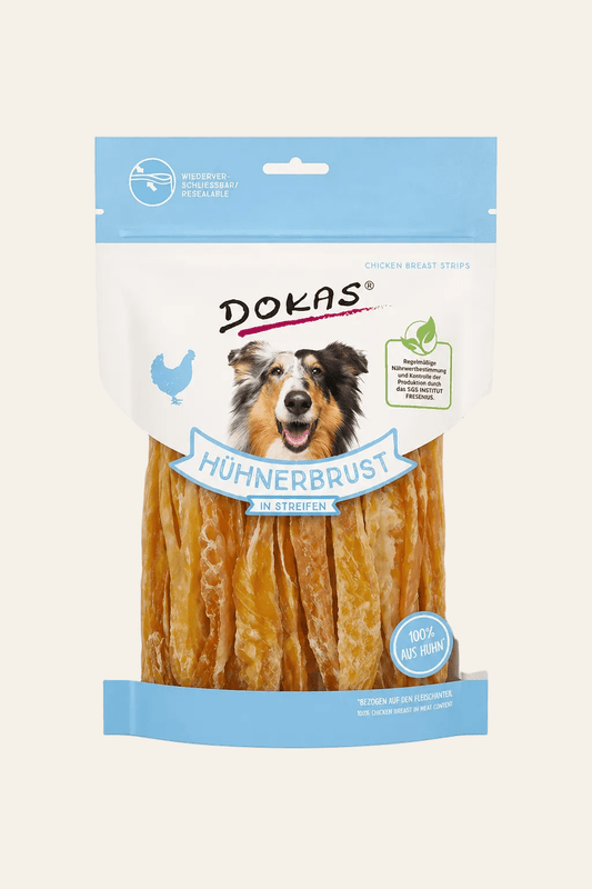 Dokas kippenborst reepjes hondensnack 250g