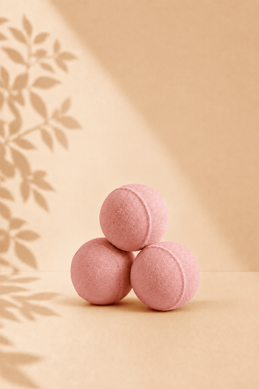 Boîte de mini boules de bain effervescentes parfum rose