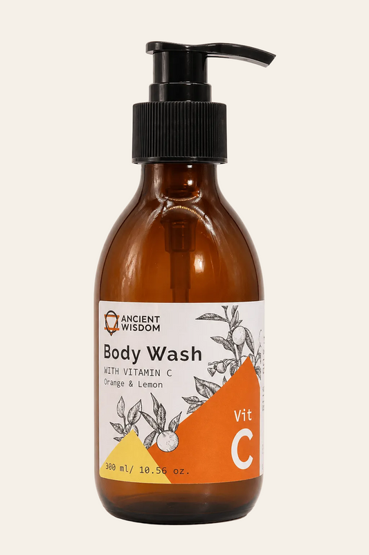 Douchegel met vitamine C, sinaasappel en citroen geur