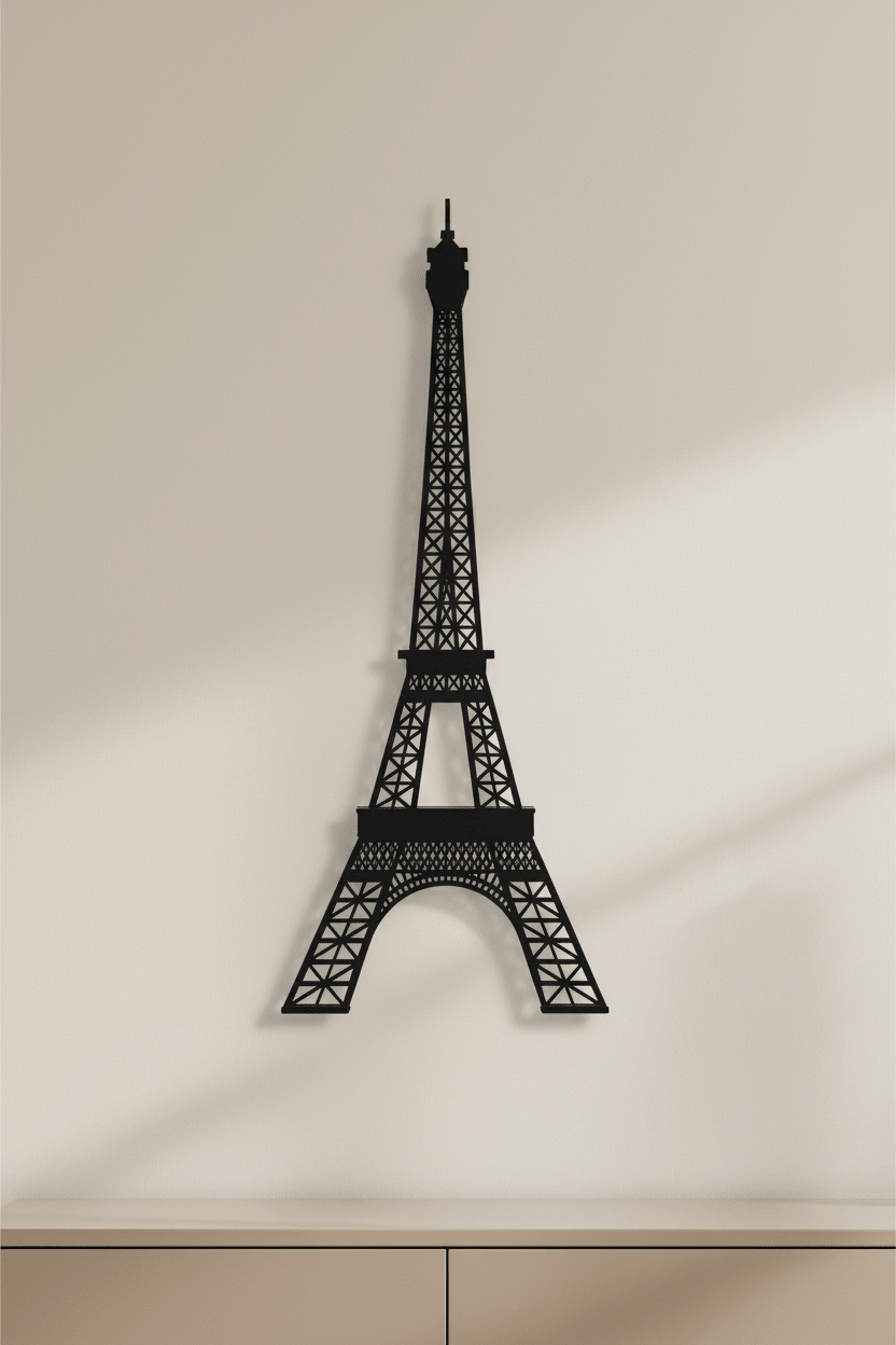 Eiffeltoren wanddecoratie aan de muur