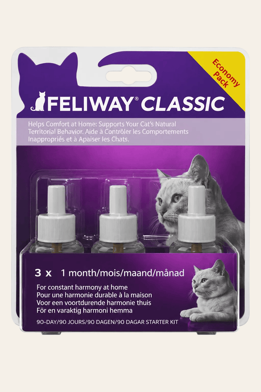 Feliway classic kalmerende feromonen voordeelverpakking 3 x 48ml hoogwaardige afwerking voor katten | LMA Animal Store