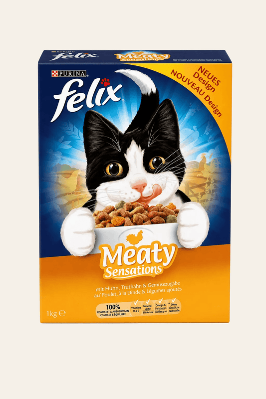 Felix Sensations Meaty met gevogelte kattenvoer 1 kg