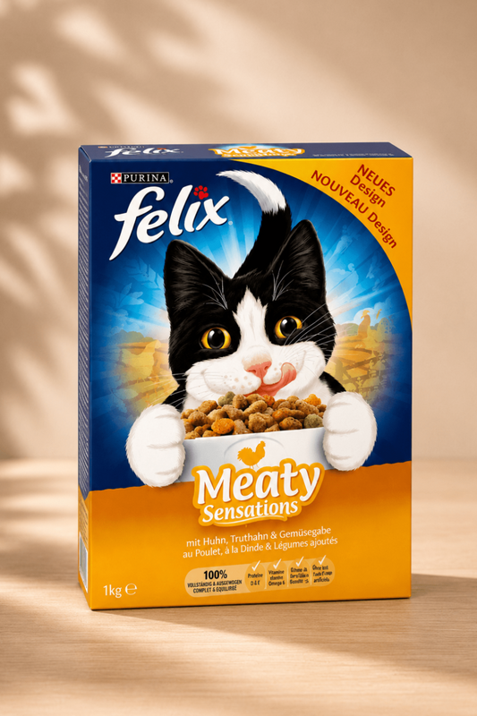 Felix Sensations Meaty met gevogelte kattenvoer 1 kg