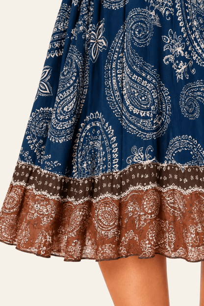 Geplooide midi-jurk van chiffon met riem en lange mouwen
