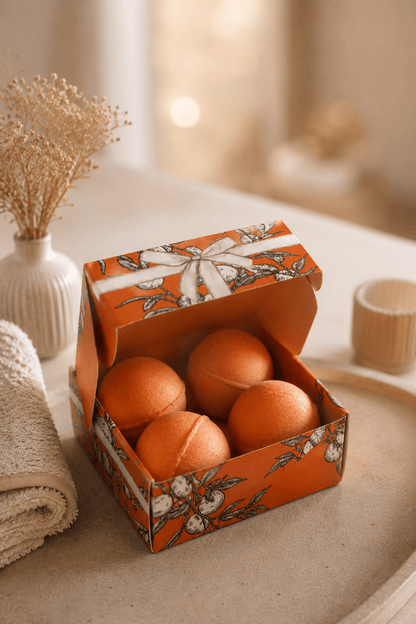 LMW Wellness-Care Geschenkdoos met vitamine C bruisballen set van vier, productaanzicht