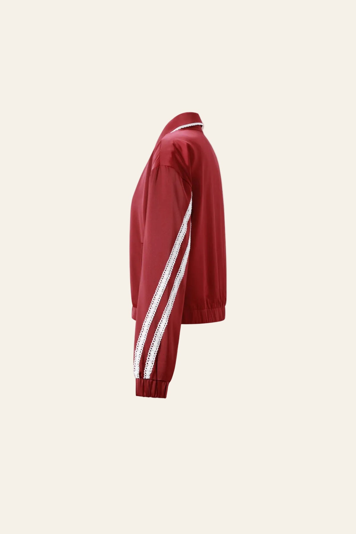Gimme sportieve dames trainingspak met een trendy kraagje en kleurenclash
