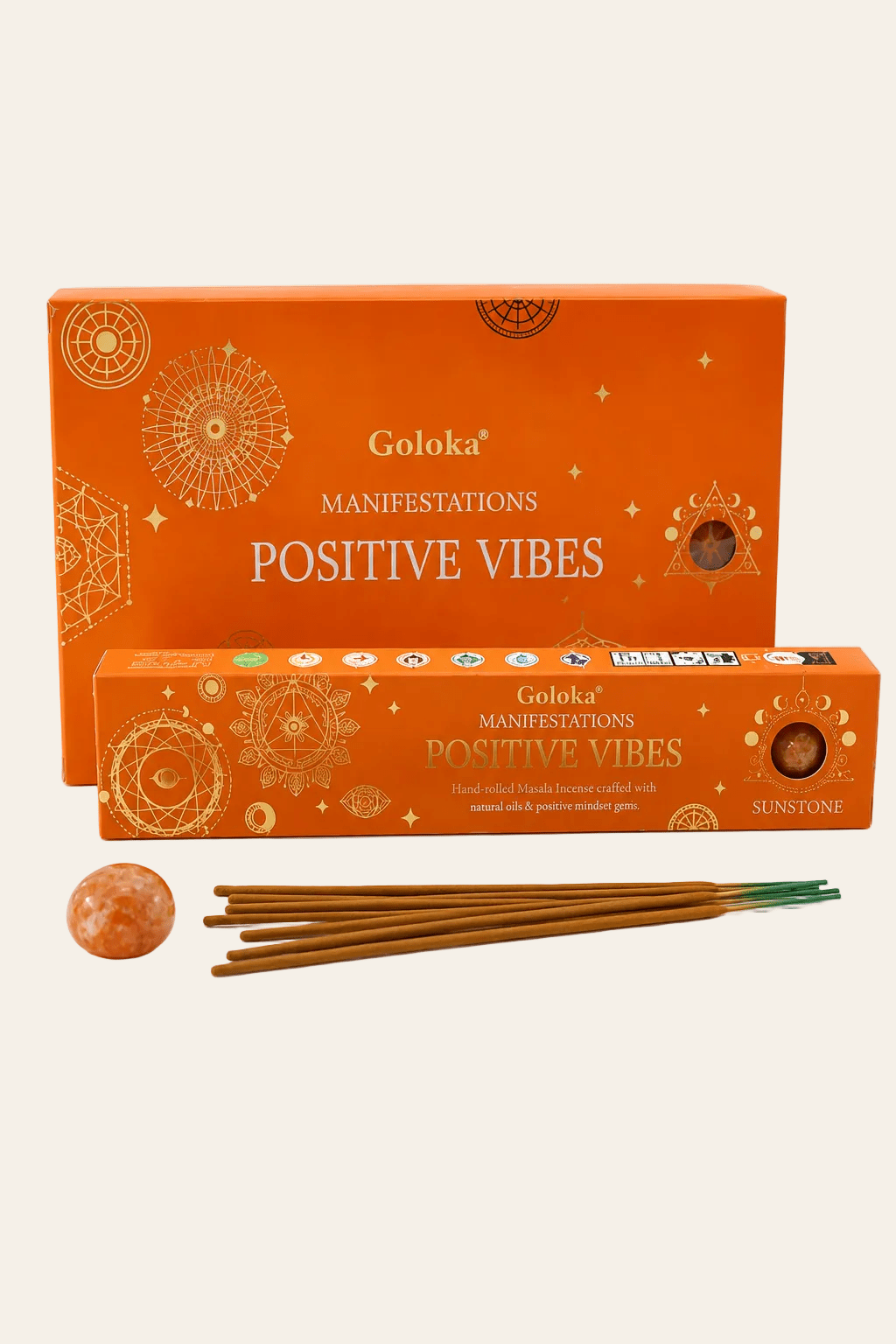 Goloka manifestation positive vibes edelsteen wierook