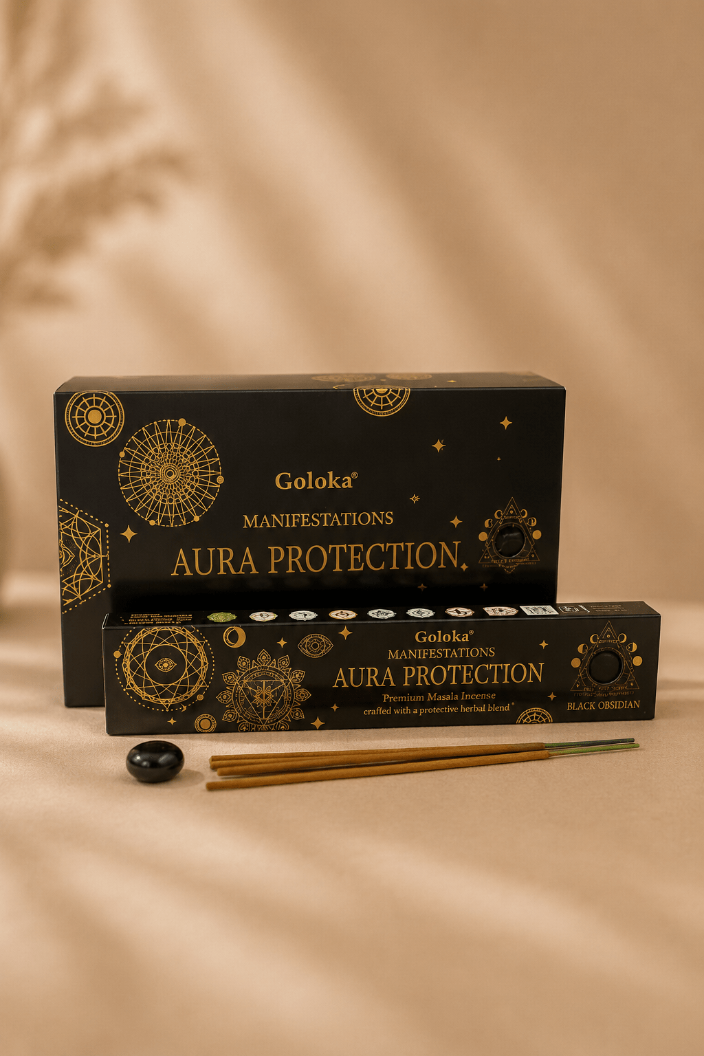Goloka manifestation aura protection edelsteen wierook