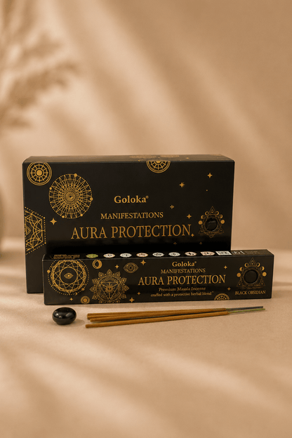 Goloka manifestation aura protection edelsteen wierook