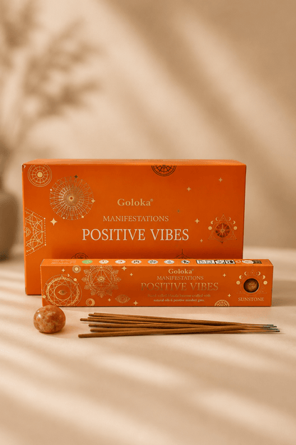 Goloka manifestation positive vibes edelsteen wierook