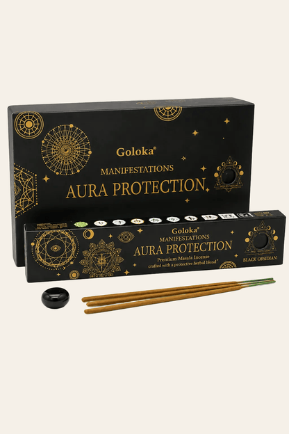 Goloka manifestation aura protection edelsteen wierook