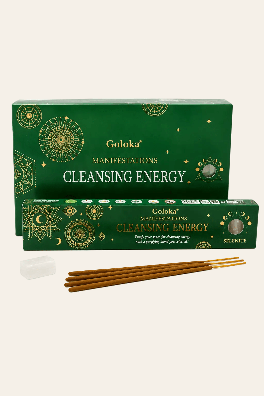 Goloka manifestation cleansing energy edelsteen wierook