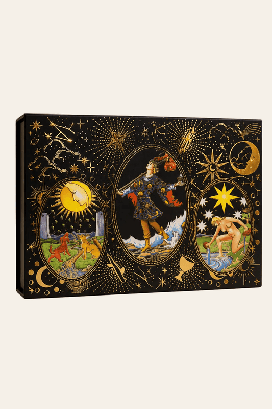 Goudfolie tarot cadeauset laat de magie beginnen